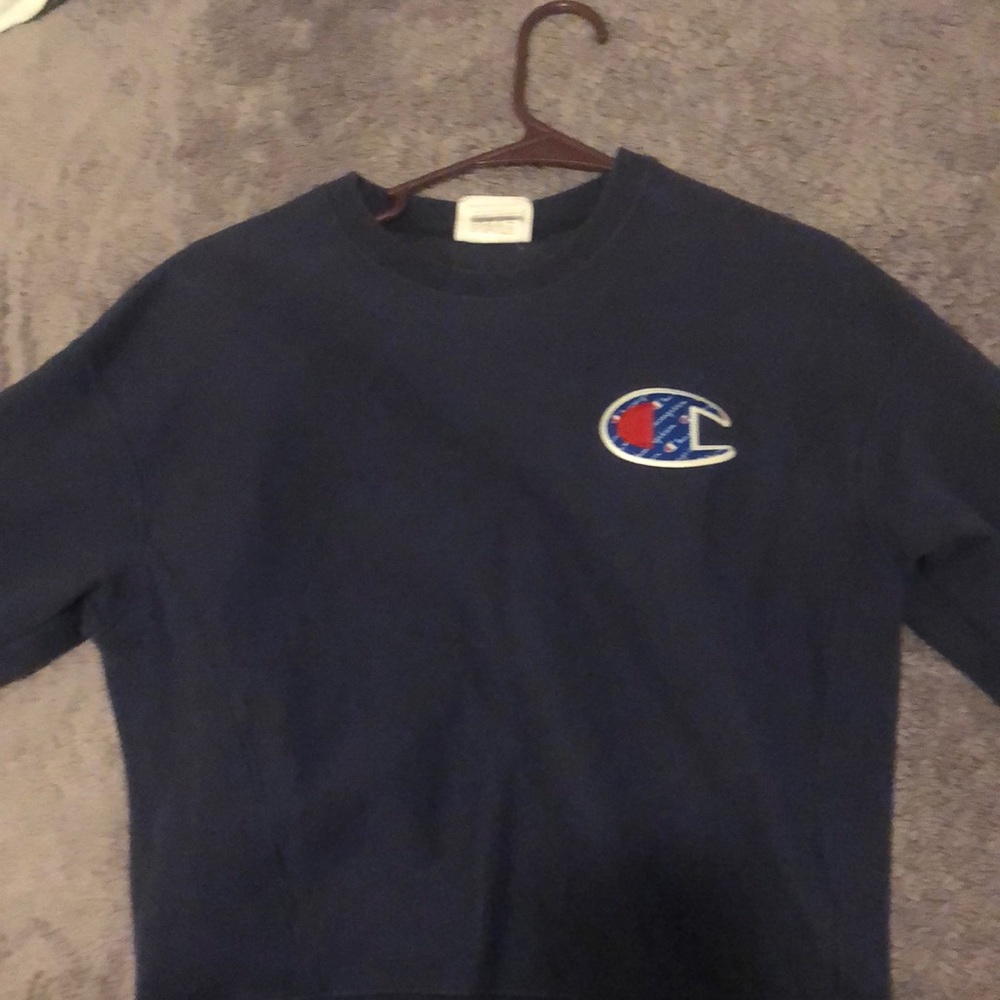 long sleeve champion hoodie w no hood